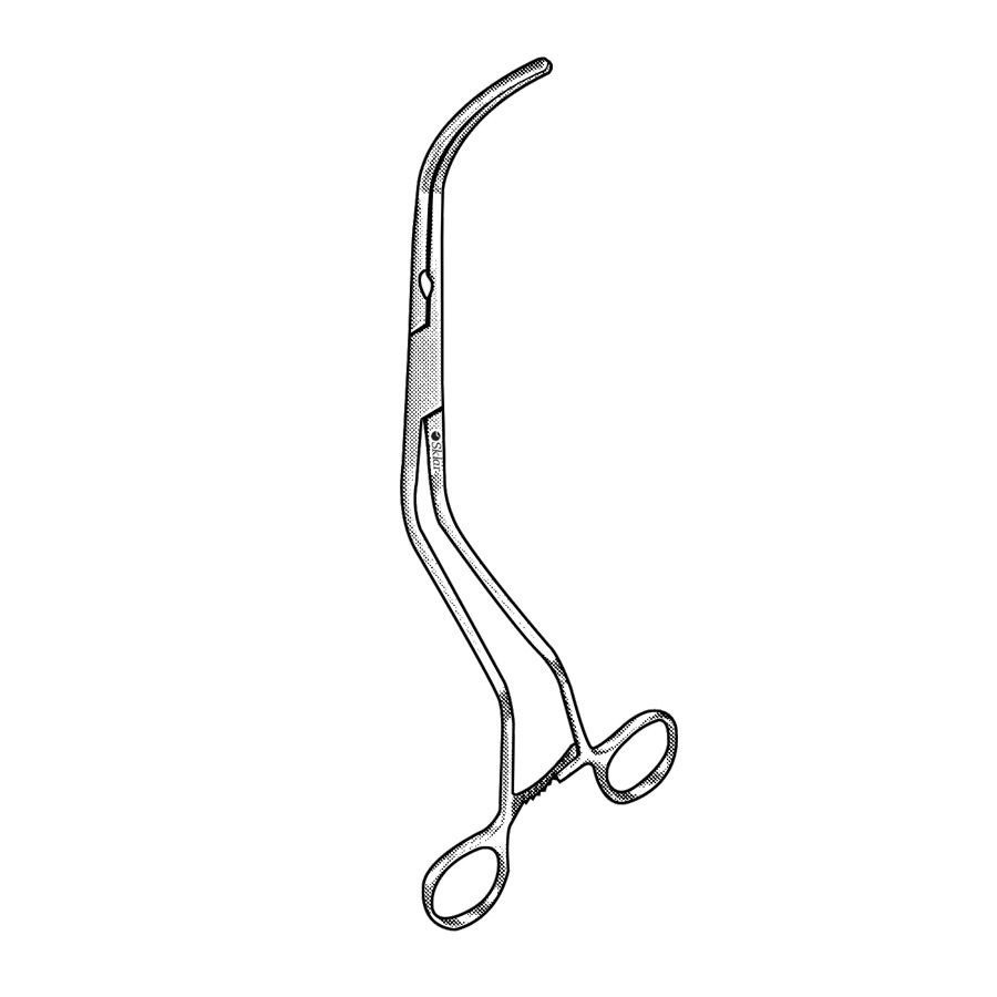 Grant Abdominal Aortic Aneurysm Clamp, 10 1/2" (26.5 Cm), Debakey Jaws, 6.5 Cm Long